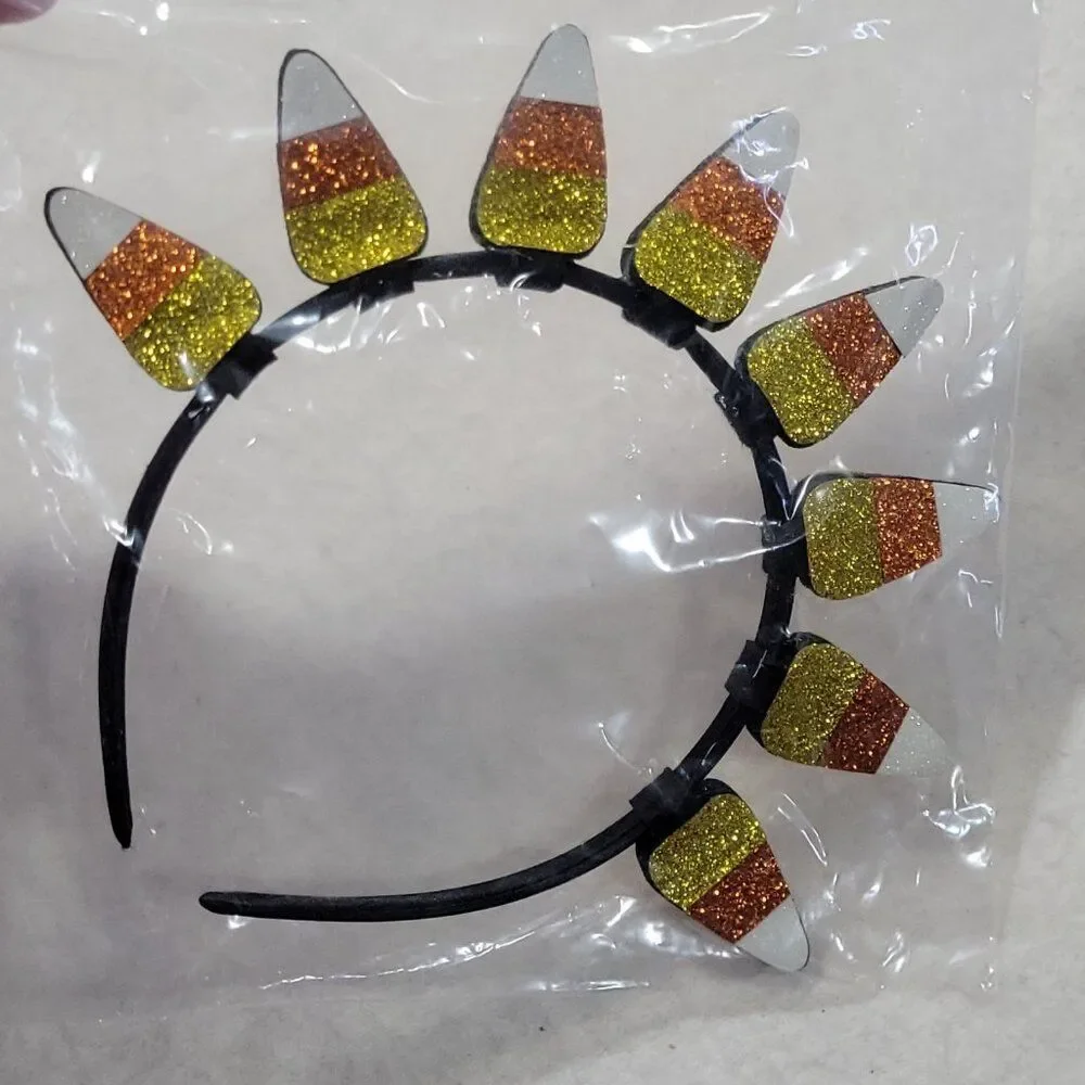 BTween Trick Or Treat Halloween Outfit Girls Size 4 Candy Corn‎ Headband Holiday - Picture 9 of 14
